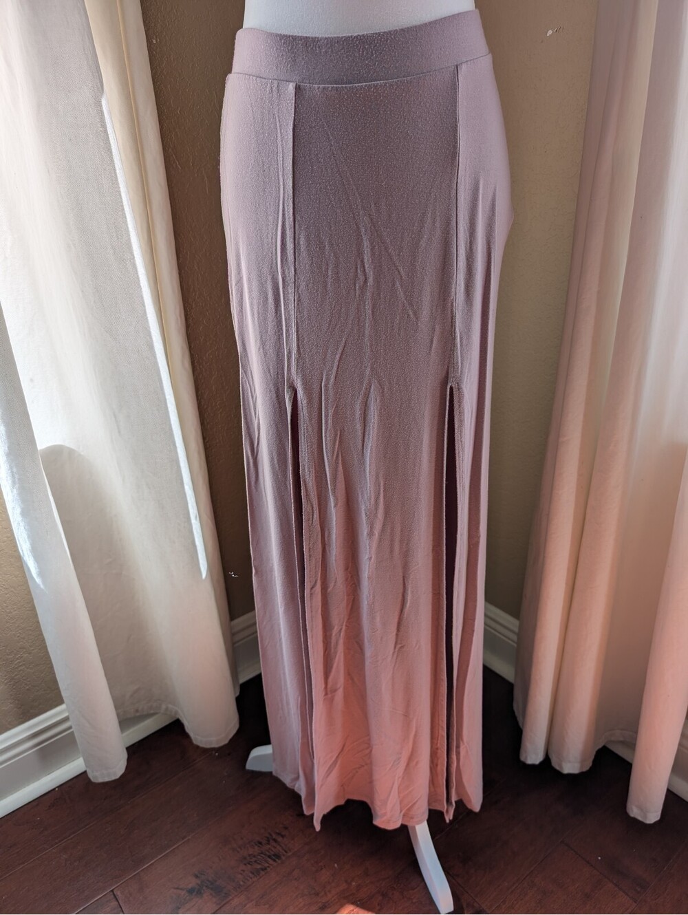 2006 Y2K Charlotte Russe double-slit maxi skirt